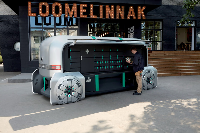 Illustration for article titled Renault's Latest Take on Autonomous Delivery Are These Adorable Little Robot Pods